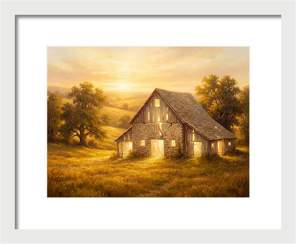 Historic Barn At Dusk