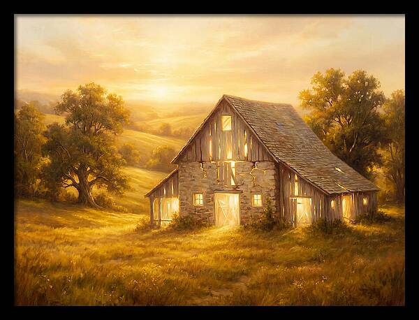 Historic Barn At Dusk
