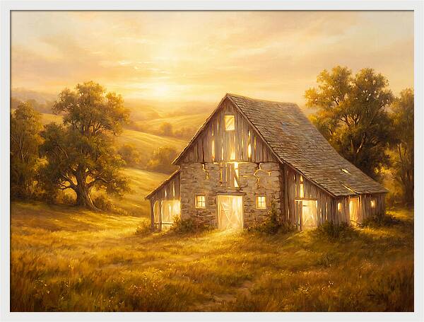 Historic Barn At Dusk
