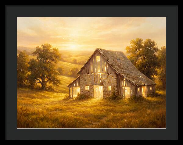 Historic Barn At Dusk