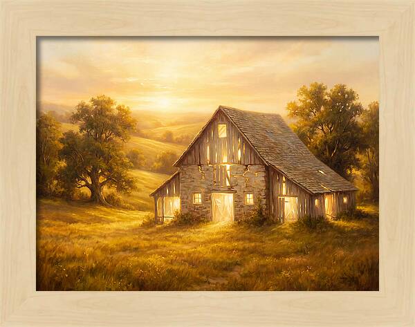 Historic Barn At Dusk