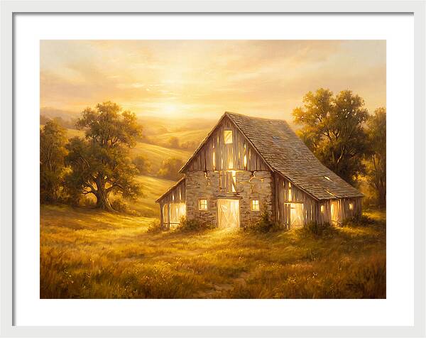 Historic Barn At Dusk