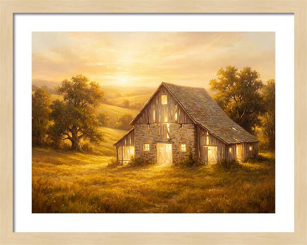 Historic Barn At Dusk