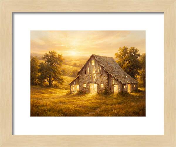 Historic Barn At Dusk