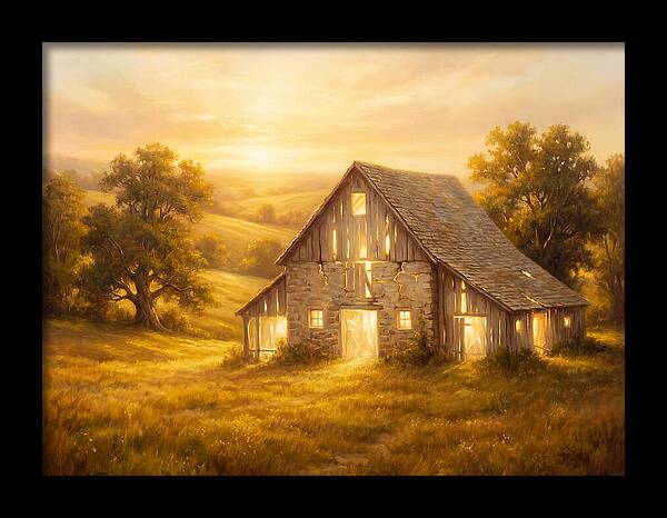 Historic Barn At Dusk