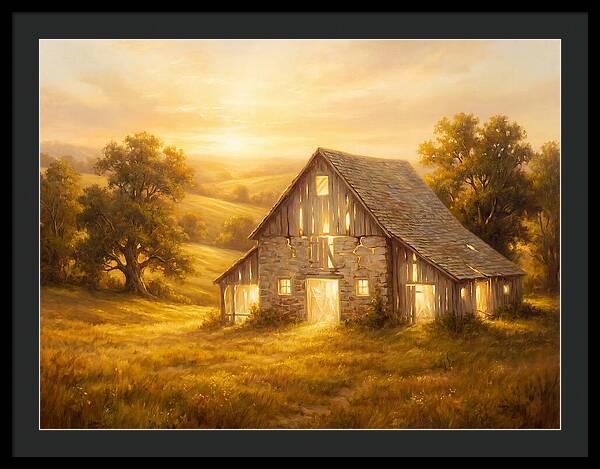 Historic Barn At Dusk
