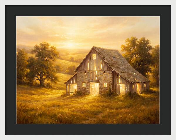 Historic Barn At Dusk