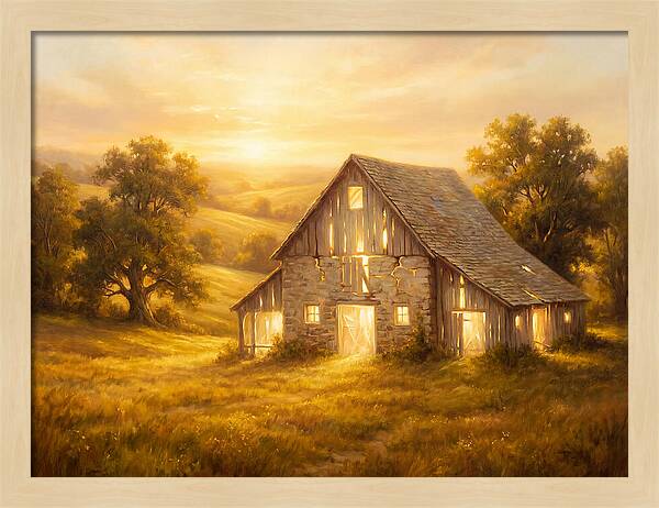 Historic Barn At Dusk