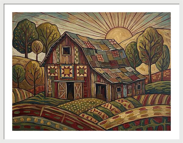 Historic Barn At Sunrise