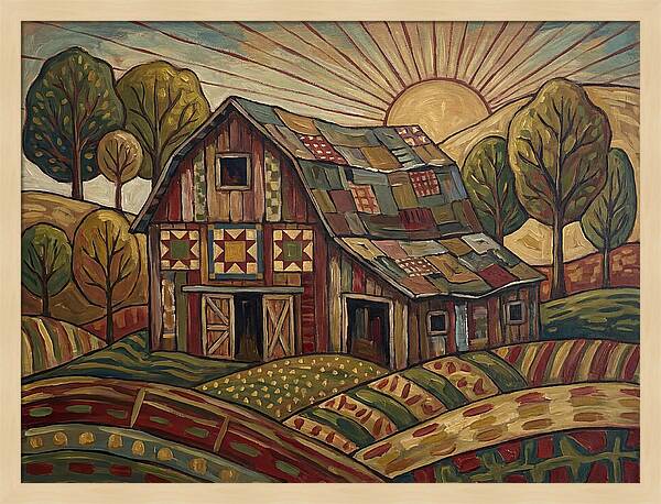 Historic Barn At Sunrise