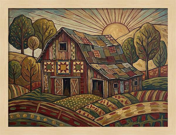 Historic Barn At Sunrise