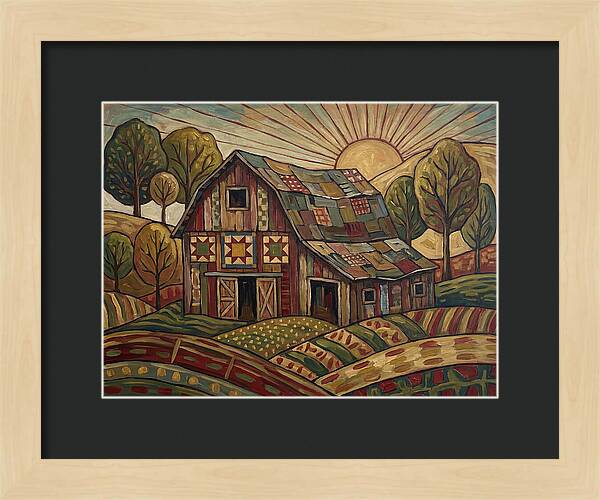 Historic Barn At Sunrise
