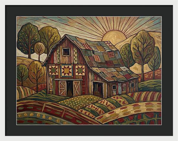 Historic Barn At Sunrise