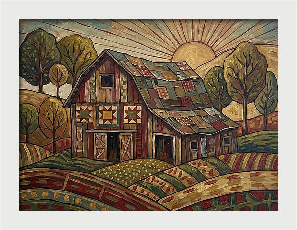 Historic Barn At Sunrise
