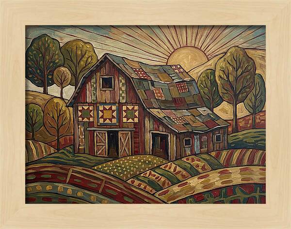 Historic Barn At Sunrise