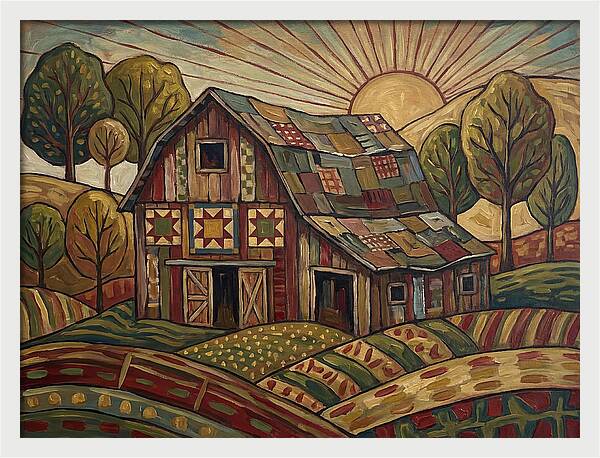 Historic Barn At Sunrise