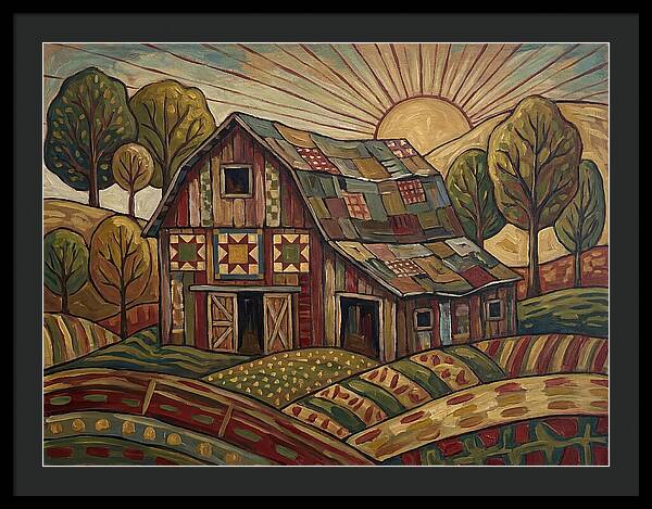 Historic Barn At Sunrise
