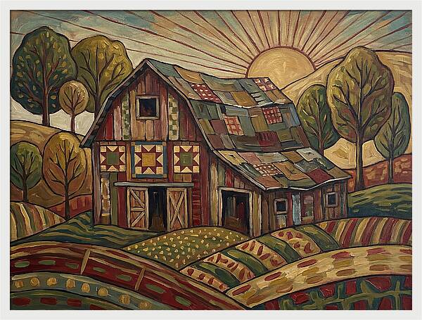 Historic Barn At Sunrise