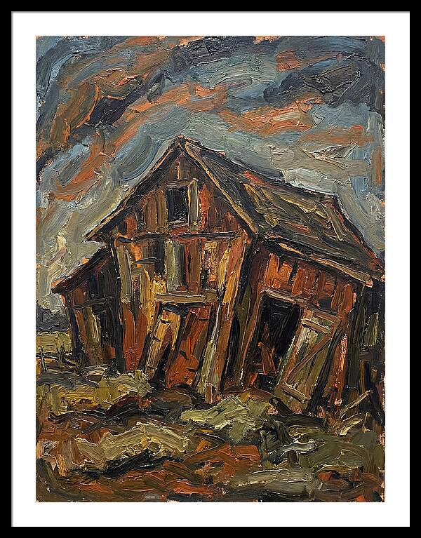 Historic Barn In Expressionist Style