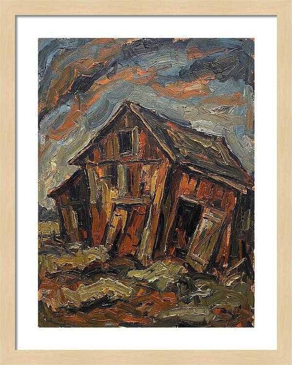 Historic Barn In Expressionist Style