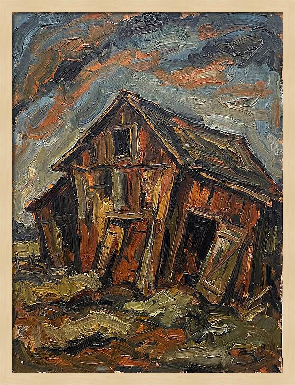 Historic Barn In Expressionist Style