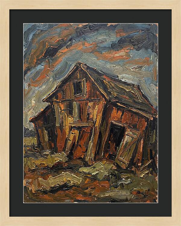 Historic Barn In Expressionist Style