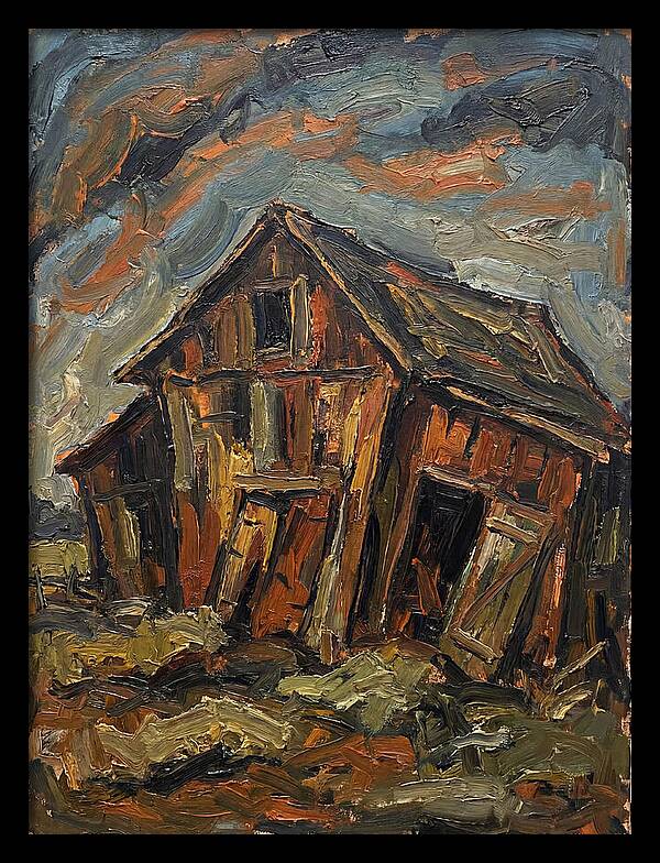 Historic Barn In Expressionist Style