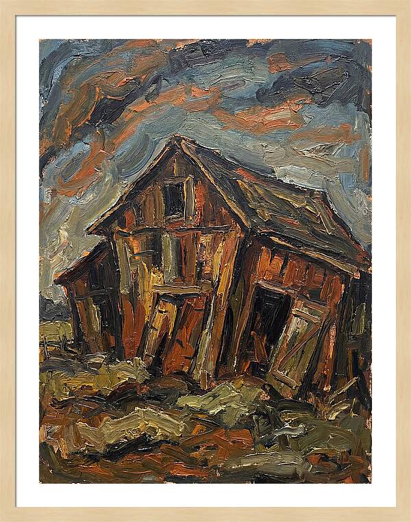 Historic Barn In Expressionist Style