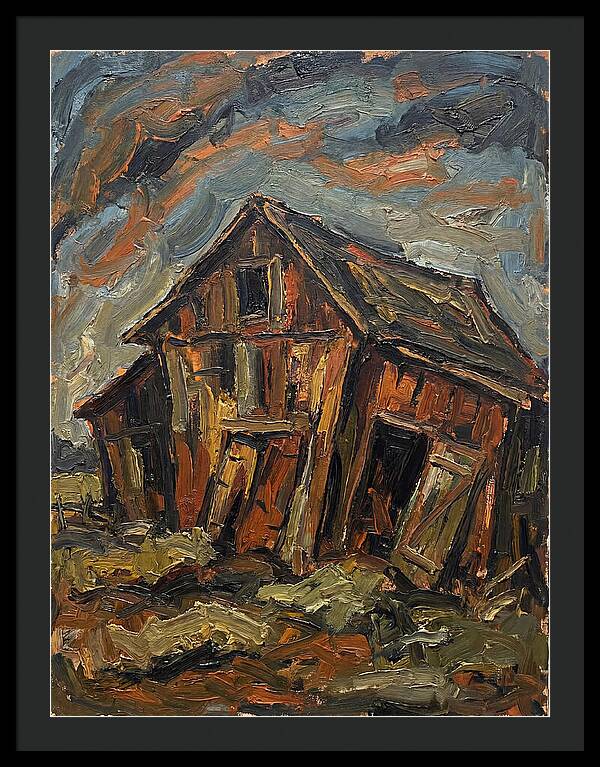 Historic Barn In Expressionist Style