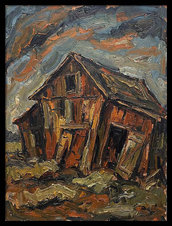 Historic Barn In Expressionist Style