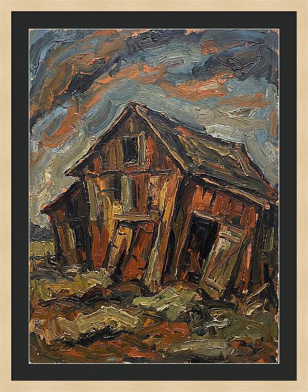 Historic Barn In Expressionist Style