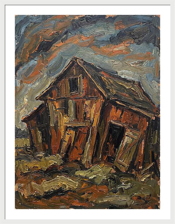 Historic Barn In Expressionist Style