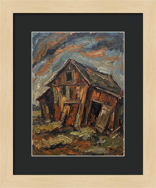 Historic Barn In Expressionist Style
