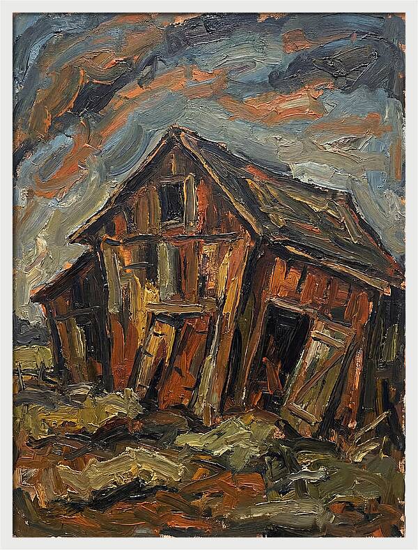 Historic Barn In Expressionist Style