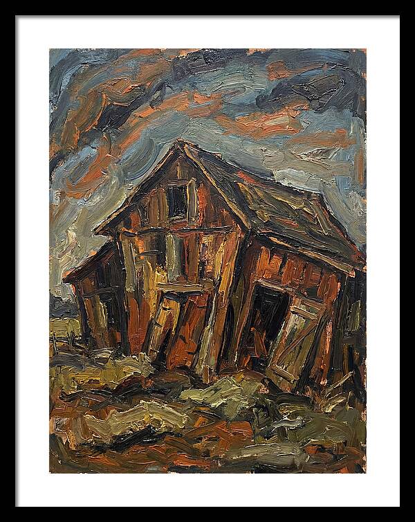 Historic Barn In Expressionist Style
