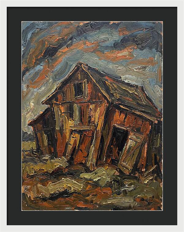 Historic Barn In Expressionist Style