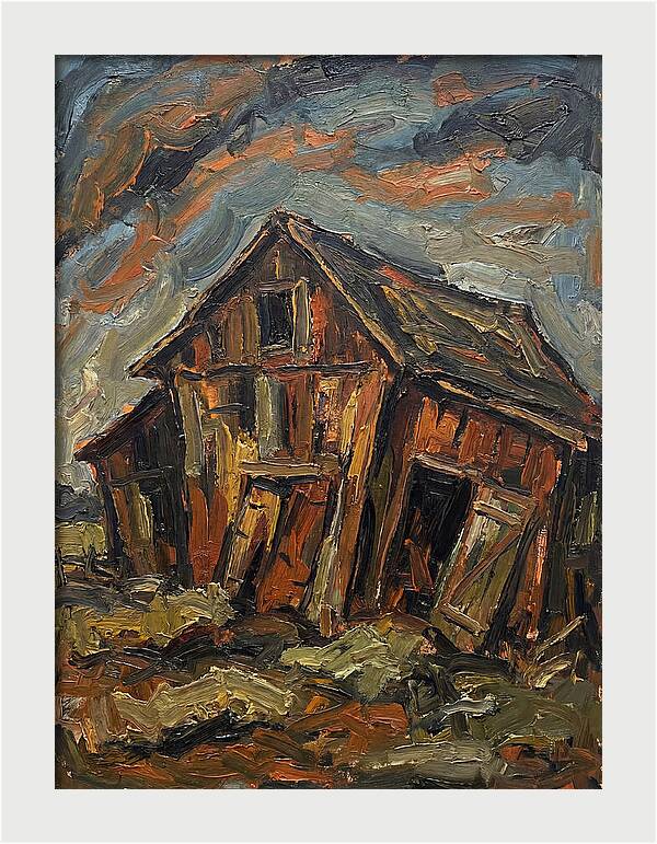 Historic Barn In Expressionist Style