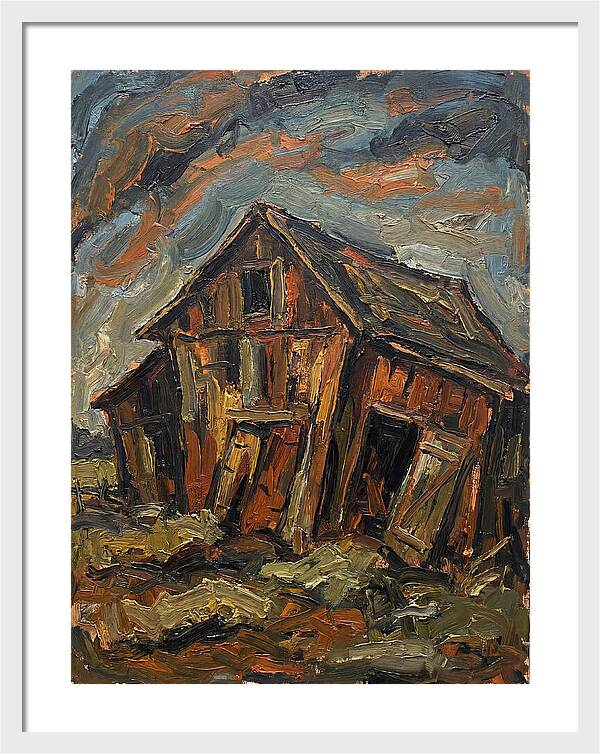 Historic Barn In Expressionist Style