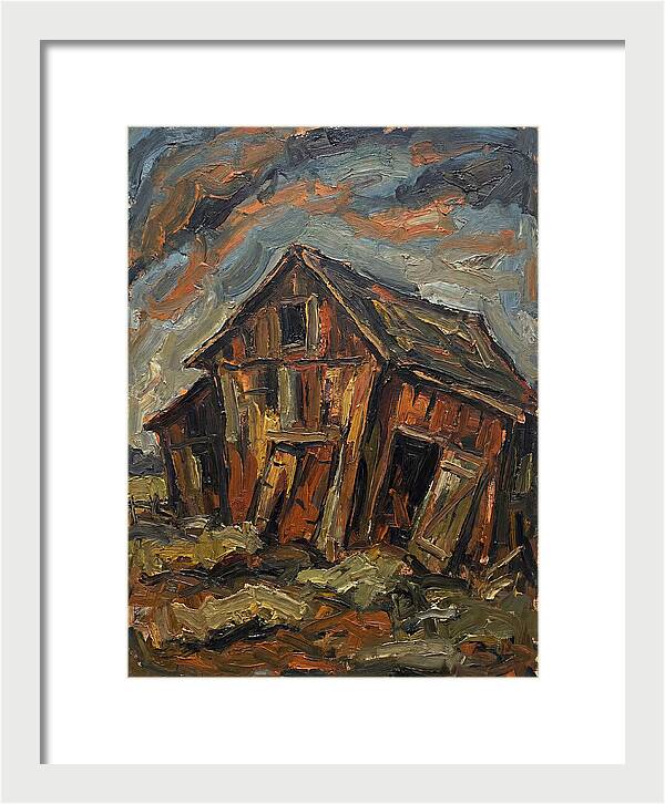 Historic Barn In Expressionist Style