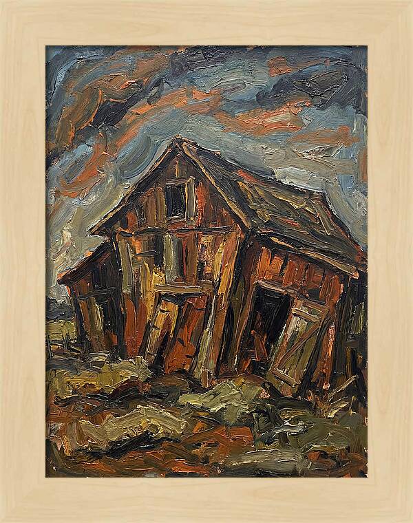 Historic Barn In Expressionist Style