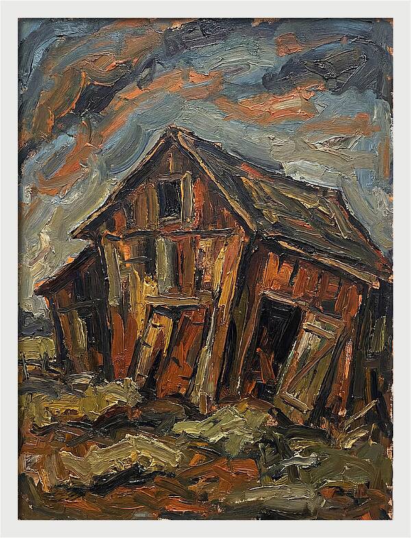 Historic Barn In Expressionist Style