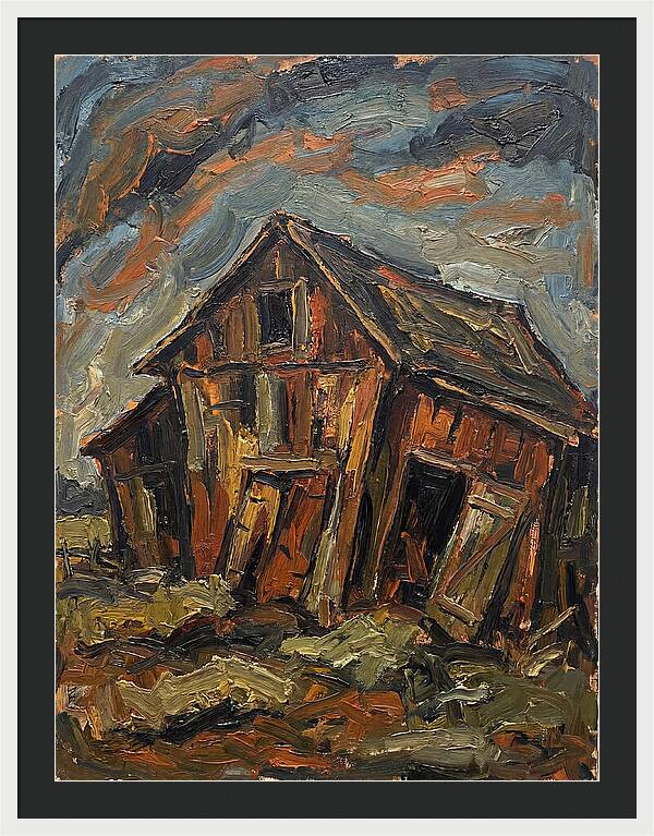 Historic Barn In Expressionist Style