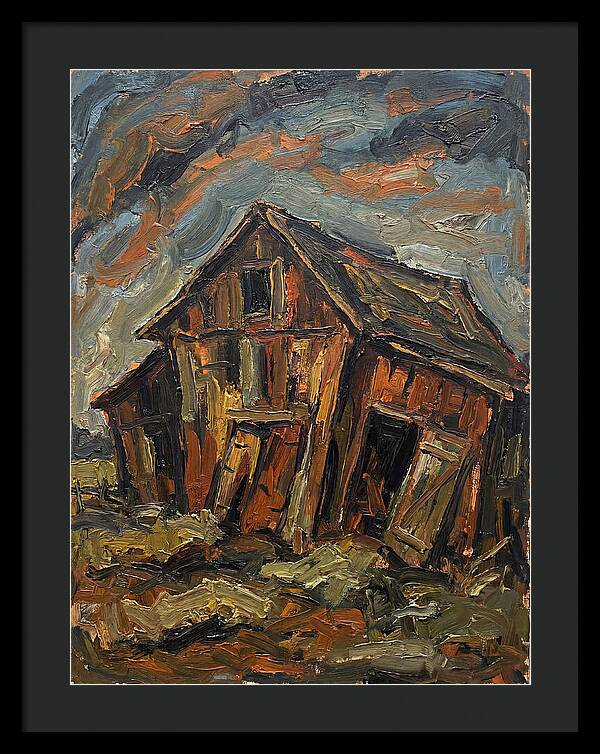 Historic Barn In Expressionist Style