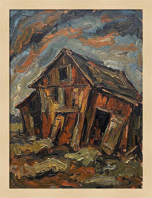 Historic Barn In Expressionist Style