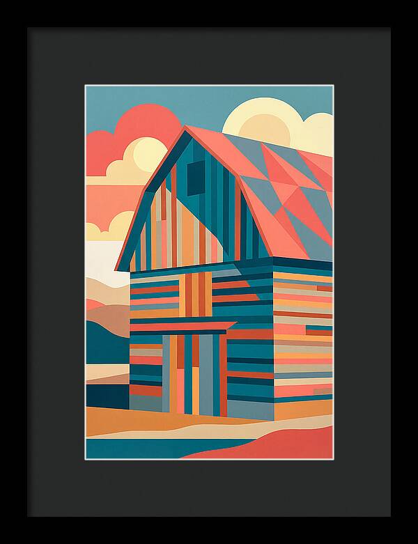Historic Barn In Vibrant Colors