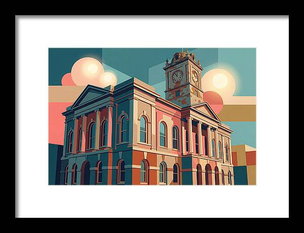 Historic Building In Vibrant Style