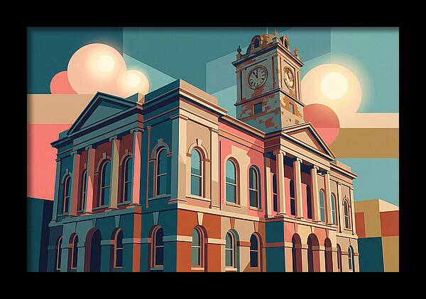 Historic Building In Vibrant Style
