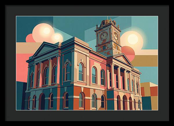 Historic Building In Vibrant Style