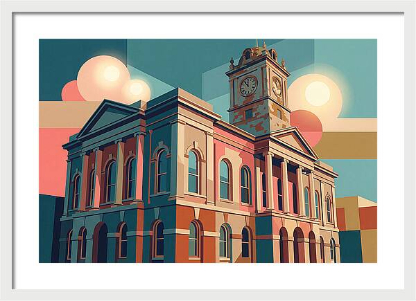 Historic Building In Vibrant Style
