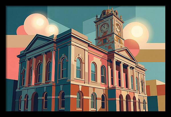Historic Building In Vibrant Style